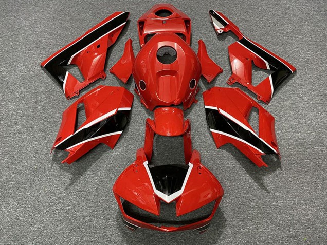Rouge Brillant Noir & Blanc 13-23 CBR600RR Carénage Moto