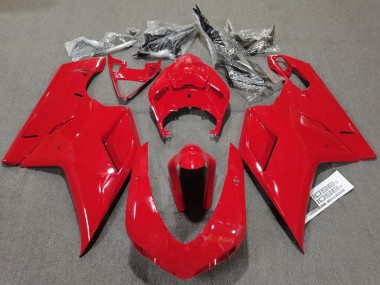 Rouge Brillant Uni 07-14 Ducati 848 1098 1198 Carénage Moto