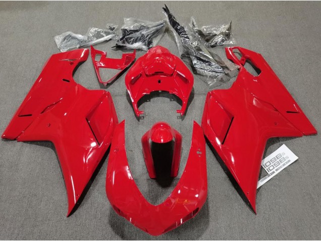 Rouge Brillant Uni 07-14 Ducati 848 1098 1198 Carénage Moto