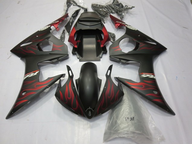 Rouge Mat Flamme 03-04 R6 Carénage Moto