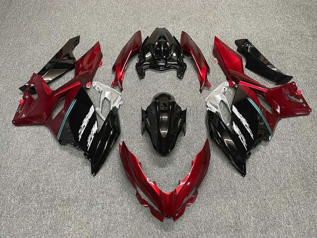 Rouge & Noir 18-23 Ninja 400 Carénage Moto