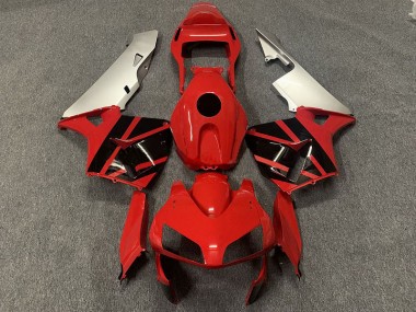 Rouge Noir & Argent 03-04 CBR600RR Carénage Moto