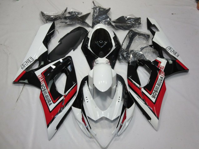 Rouge Noir & Blanc 05-06 GSXR 1000 Carénage Moto