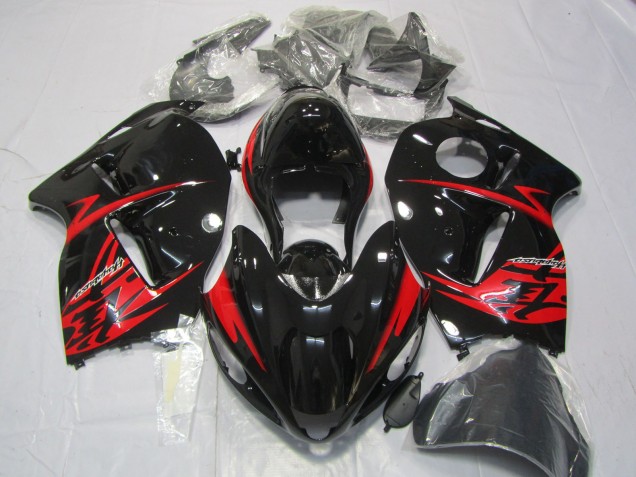 Rouge & Noir Brillant 97-07 GSXR 1300 Carénage Moto