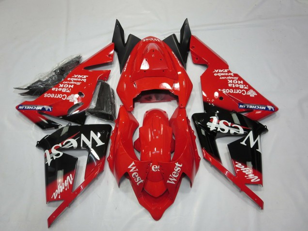 Rouge West 04-05 ZX10R Carénage Moto