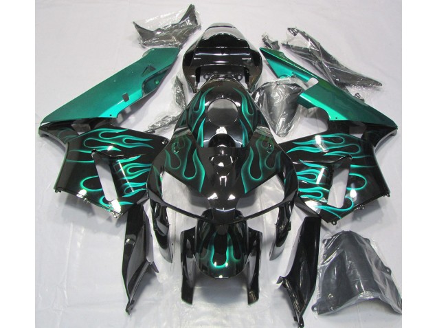 Sarcelle Brillant Flamme 05-06 CBR600RR Carénage Moto