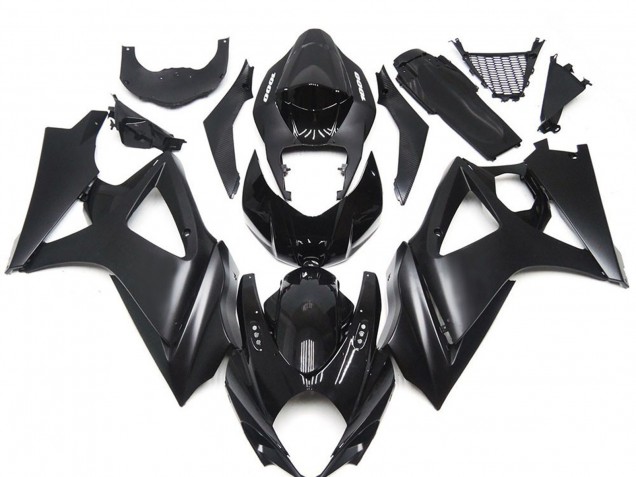 Slick Noir Mat Personnalisé 07-08 GSXR 1000 Carénage Moto
