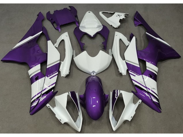 Style Blanc Brillant & Violet OEM 08-16 R6 Carénage Moto