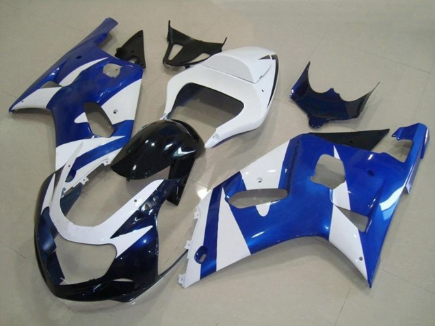 Style Bleu & Blanc OEM 01-03 GSXR 600-750 Carénage Moto