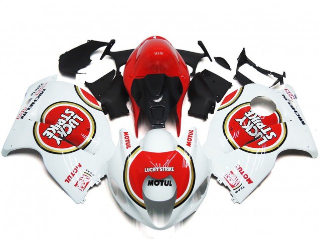 Style Rouge Lucky Strike 97-07 GSXR 1300 Carénage Moto