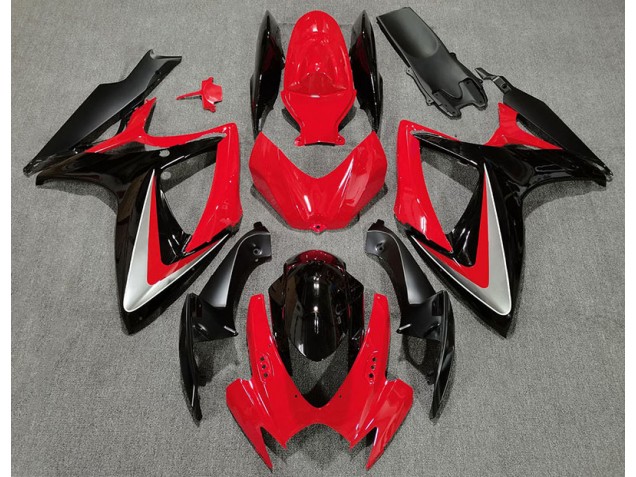 Style Rouge Noir OEM 06-07 GSXR 600-750 Carénage Moto