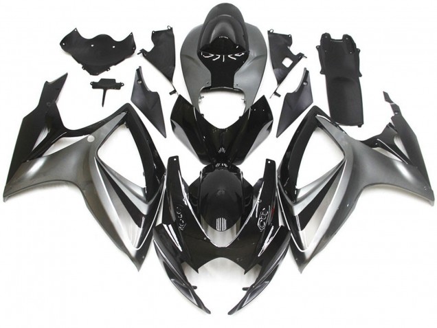 Style Spécial OEM Argent & Noir 06-07 GSXR 600-750 Carénage Moto