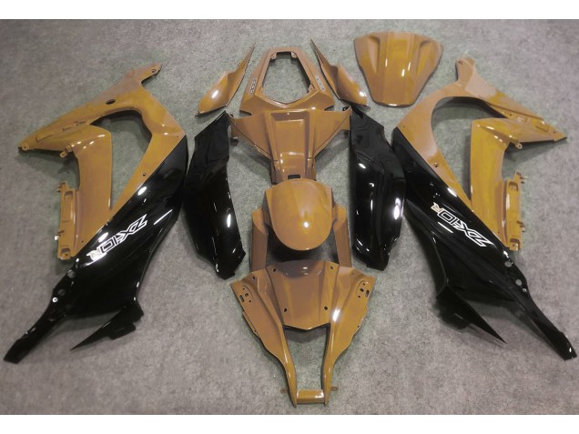 Tan Du Désert & Noir 16-19 ZX10R Carénage Moto