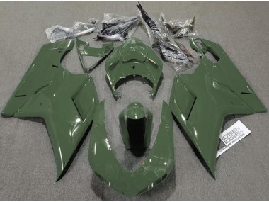 Vert Armée Brillant 07-14 Ducati 848 1098 1198 Carénage Moto