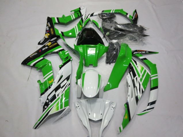 Vert Blanc Noir 1 11-15 ZX10R Carénage Moto