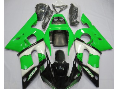 Vert Blanc & Noir 98-02 R6 Carénage Moto