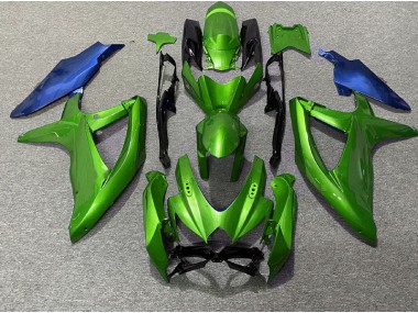 Vert & Bleu 08-10 GSXR 600-750 Carénage Moto