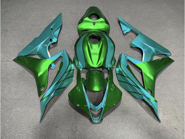 Vert & Bleu Sarcelle 07-08 CBR600RR Carénage Moto