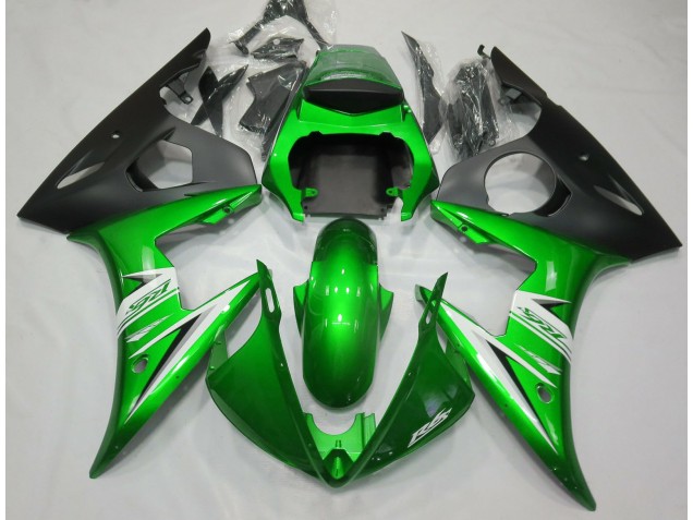 Vert Brillant & Blanc 05 R6 Carénage Moto