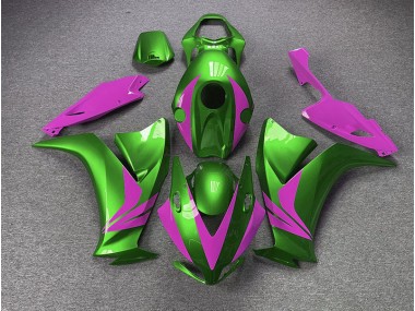 Vert Brillant & Rose 12-16 CBR1000RR Carénage Moto