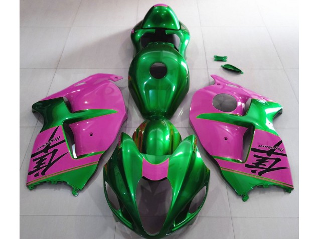 Vert Brillant & Rose 97-07 GSXR 1300 Carénage Moto