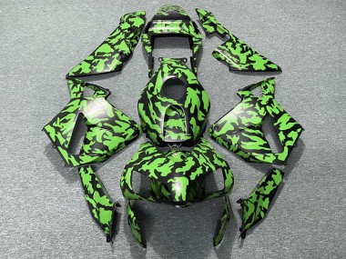 Vert Camouflage 03-04 CBR600RR Carénage Moto