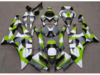 Vert Clair Camo Uni 08-16 R6 Carénage Moto
