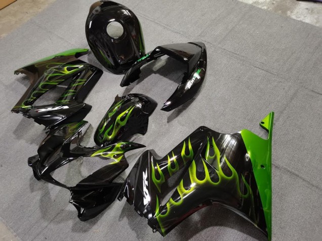 Vert Flamme 02-12 VFR800 Carénage Moto