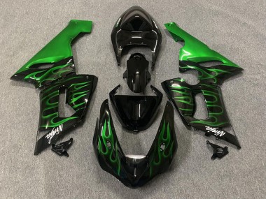 Vert Flamme 05-06 ZX6R Carénage Moto