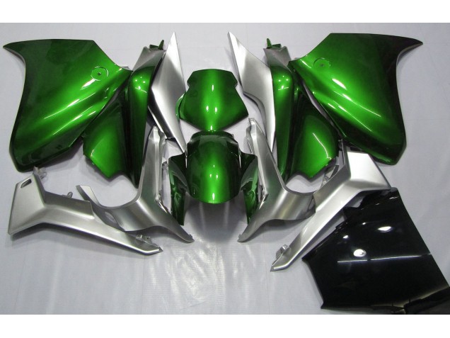 Vert Foncé & Argent 10-13 VFR1200 Carénage Moto