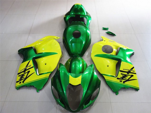 Vert & Jaune 97-07 GSXR 1300 Carénage Moto