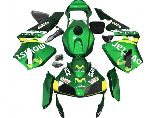 Vert Movistar 03-04 CBR600RR Carénage Moto