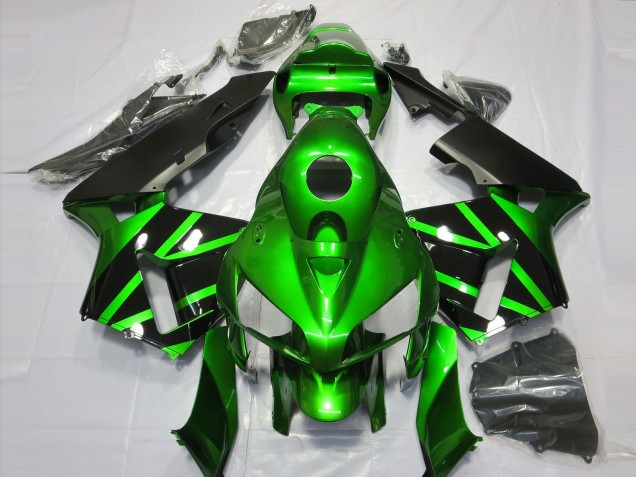 Vert & Noir 05-06 CBR600RR Carénage Moto