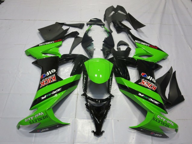 Vert & Noir 08-10 ZX10R Carénage Moto