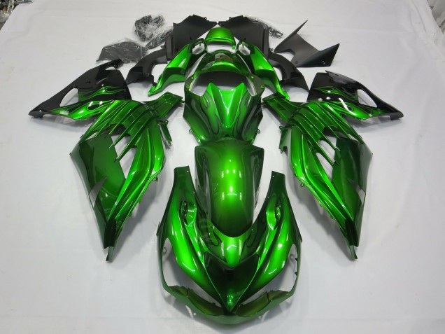 Vert Noir 12-21 ZX14R Carénage Moto