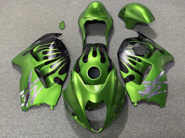 Vert & Noir 97-07 GSXR 1300 Carénage Moto