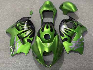 Vert & Noir 97-07 GSXR 1300 Carénage Moto