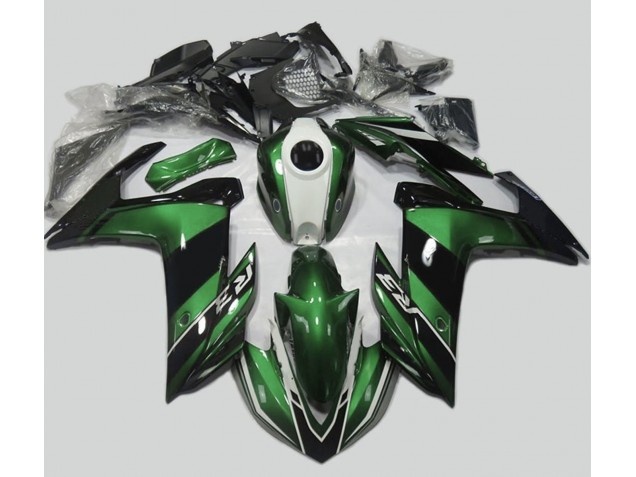 Vert & Noir Brillant 15-18 R3 Carénage Moto
