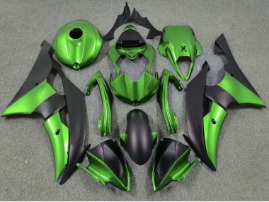 Vert & Noir Mat 08-16 R6 Carénage Moto