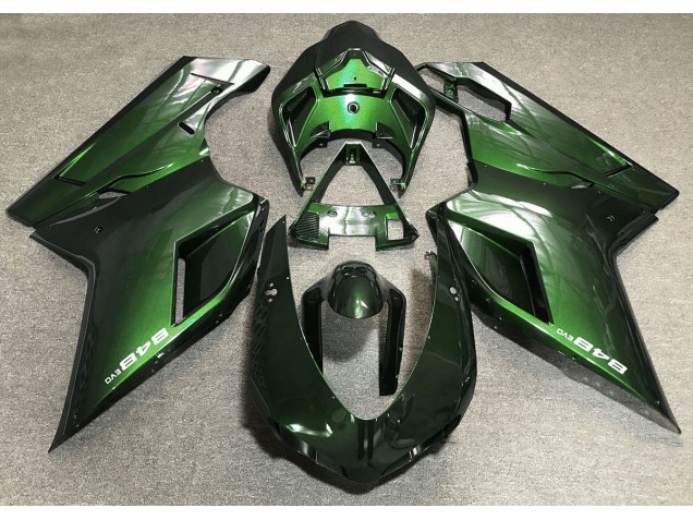 Vert Profond 07-14 Ducati 848 1098 1198 Carénage Moto