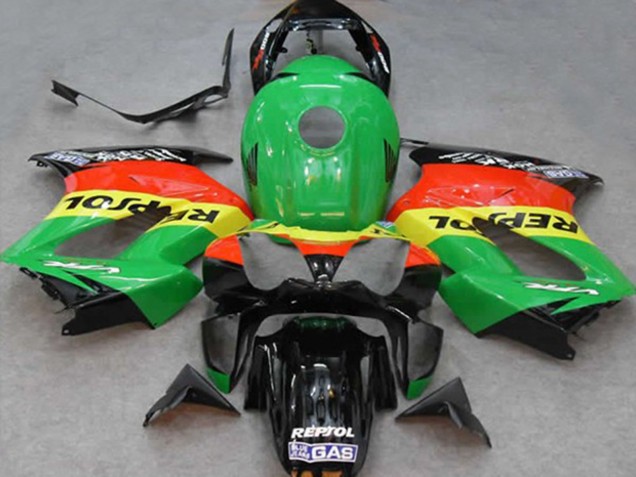 Vert Repsol 02-12 VFR800 Carénage Moto