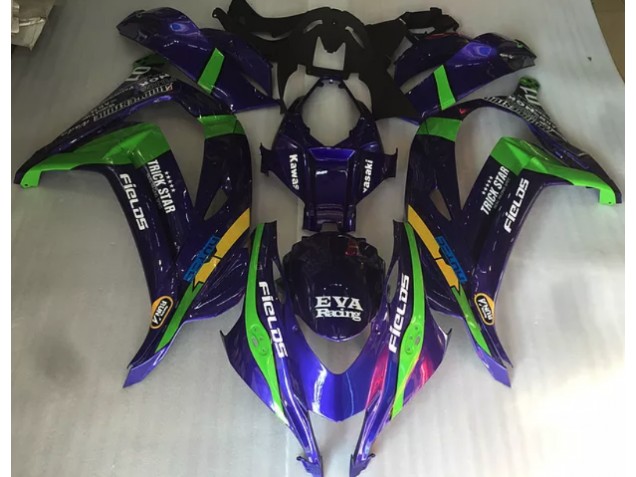 Vert Violet & Brillant 16-19 ZX10R Carénage Moto