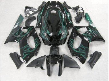 Vert Émeraude Flamme 98-07 YZF600 Carénage Moto