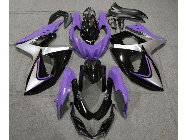 Violet Argent & Noir 09-16 GSXR 1000 Carénage Moto