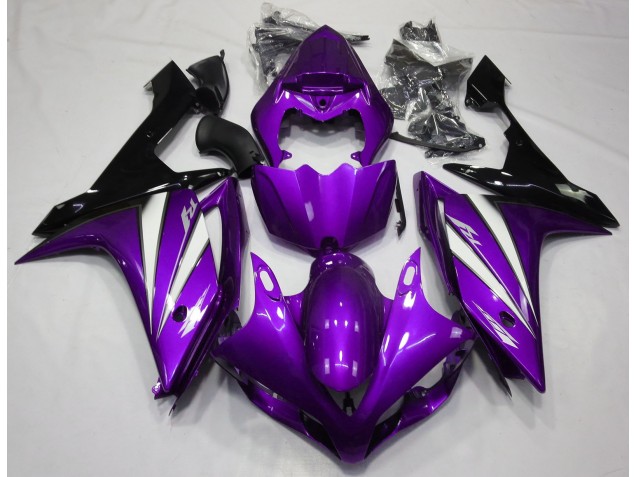 Violet Blanc & Noir 07-08 R1 Carénage Moto