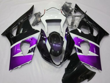 Violet Brillant & Blanc 03-04 GSXR 1000 Carénage Moto