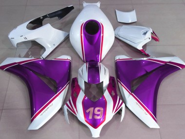 Violet Brillant & Blanc 08-11 CBR1000RR Carénage Moto
