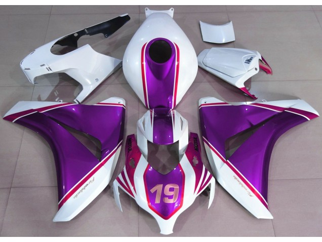 Violet Brillant & Blanc 08-11 CBR1000RR Carénage Moto