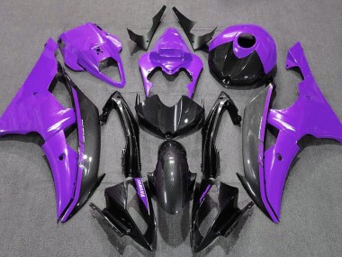 Violet Brillant & Fibre De Carbone 08-16 R6 Carénage Moto