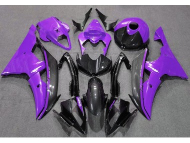 Violet Brillant & Fibre De Carbone 08-16 R6 Carénage Moto
